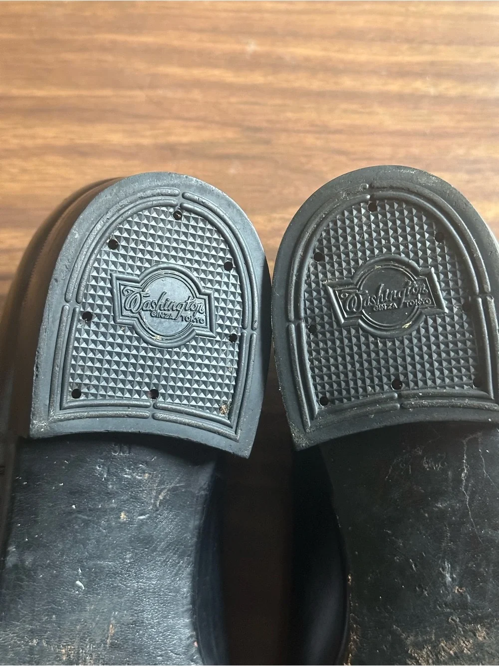 Washington Ginza Tokyo Black Leather Oxfords